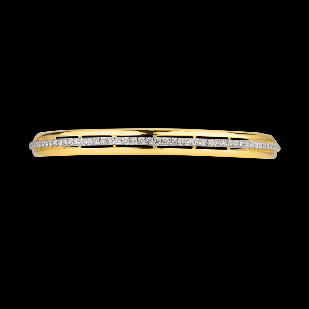 18K Rose Gold Diamond Bangle - 29.58ct VVS-VS-GH