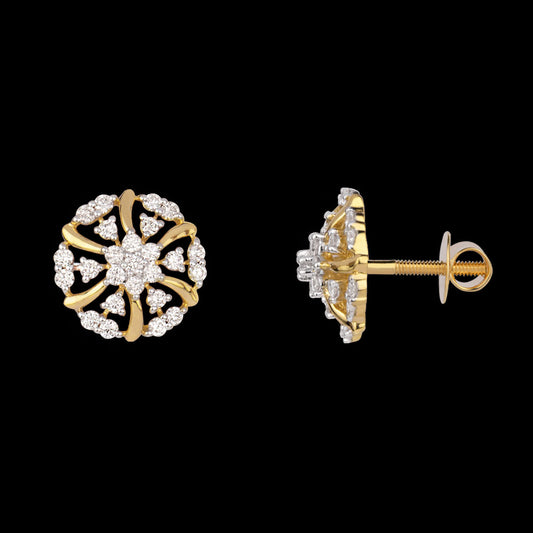 18K Rose Gold Diamond Earrings - 0.72ct VVS-VS-GH