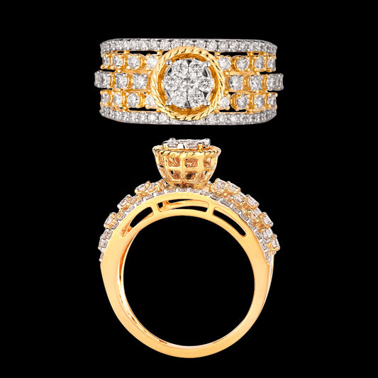 18K Yellow Gold Diamond Ring - 1.167ct VVS-VS-GH