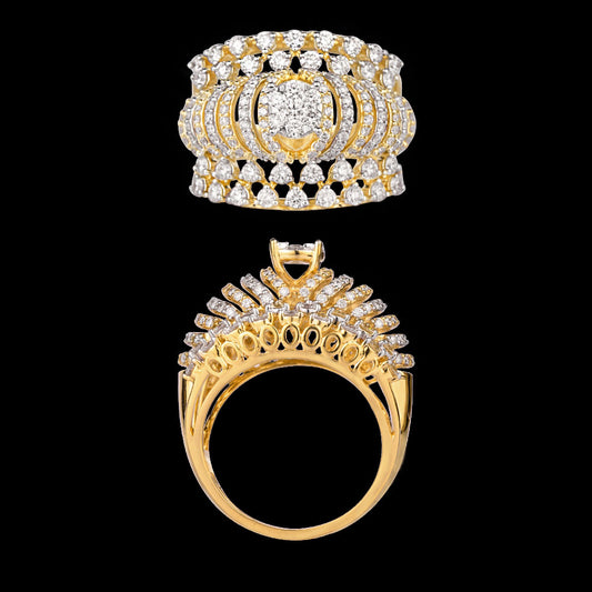 18K Rose Gold Diamond Ring - 1.62ct VVS-VS-GH