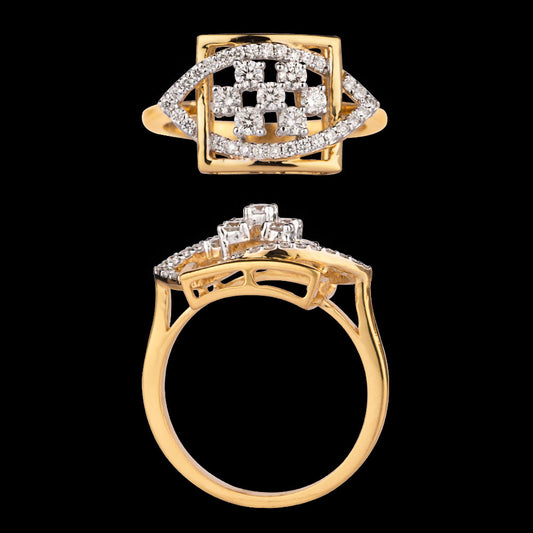 18K Rose Gold Diamond Ring - 0.47ct VVS-VS-GH