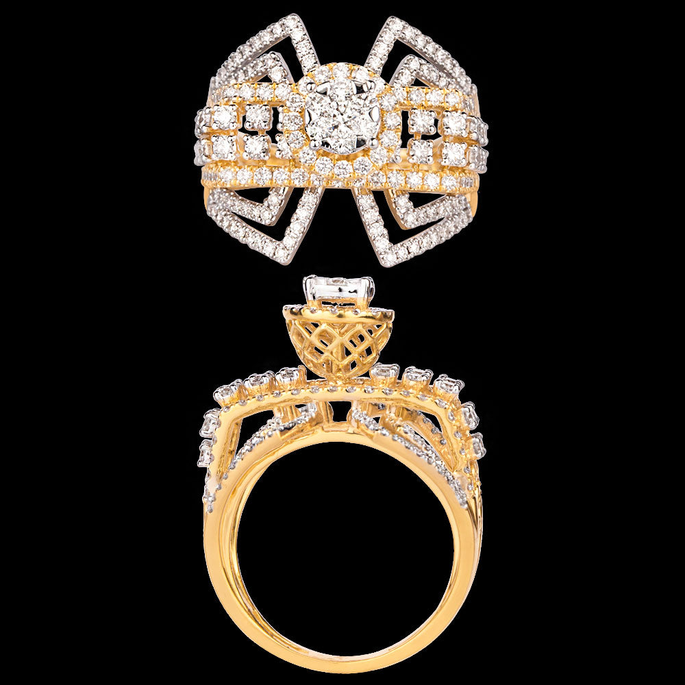 18K Yellow Gold Diamond Ring - 1.55ct VVS-VS-GH