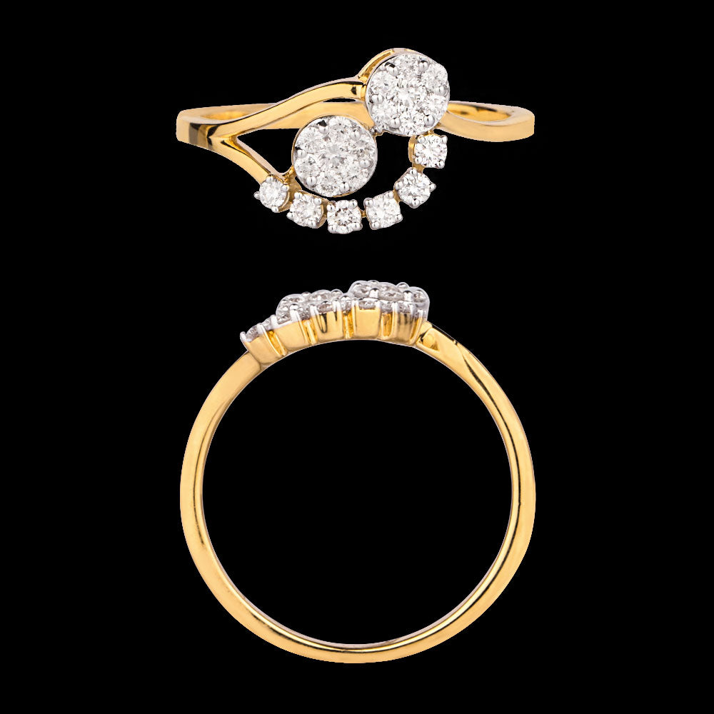 18K Rose Gold Diamond Ring - 0.342ct VVS-VS-GH