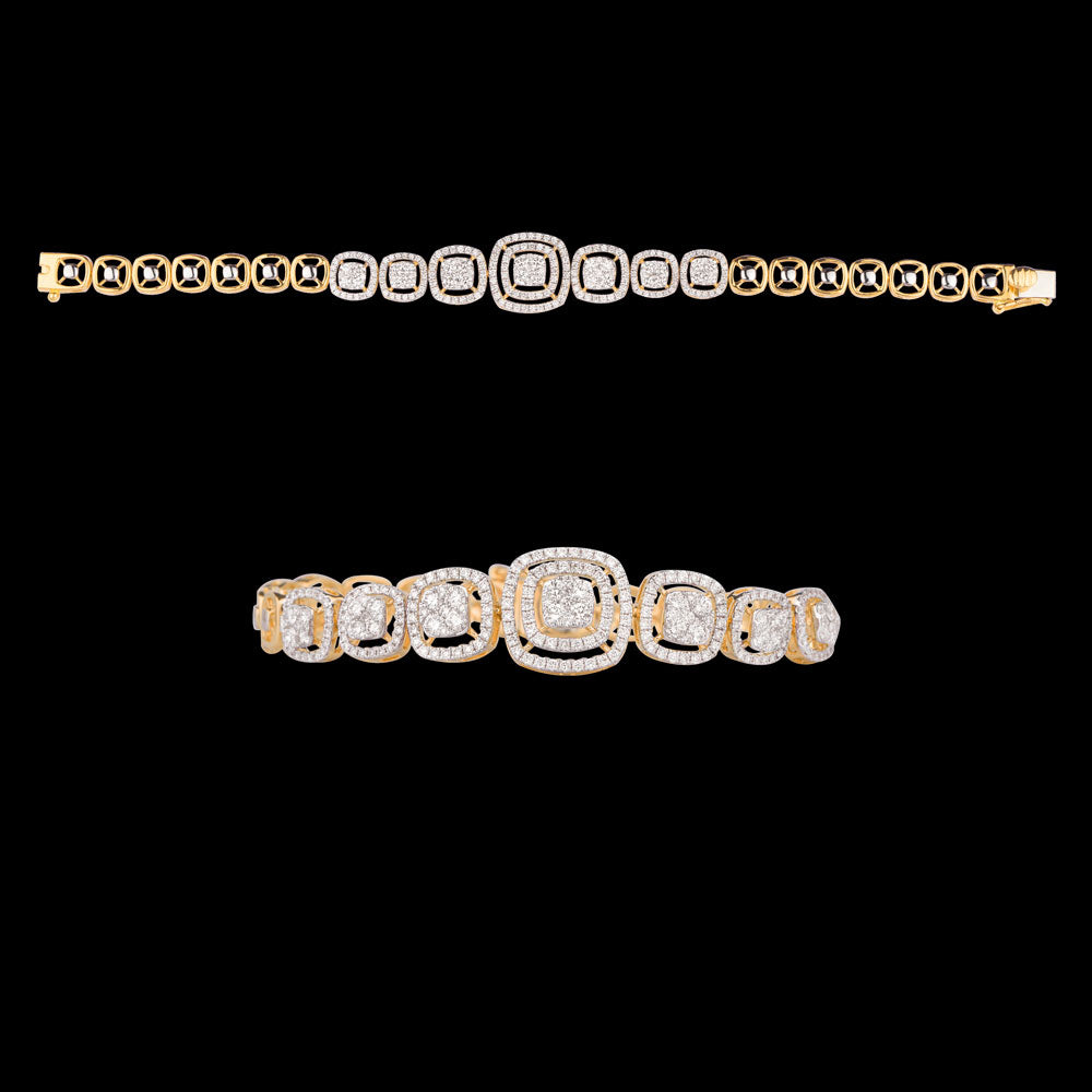 18K Rose Gold Diamond Bracelet - 2.587ct VVS-VS-GH