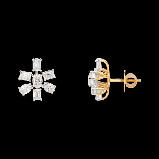 18K Rose Gold Diamond Earrings - 2.785ct VS-IJ
