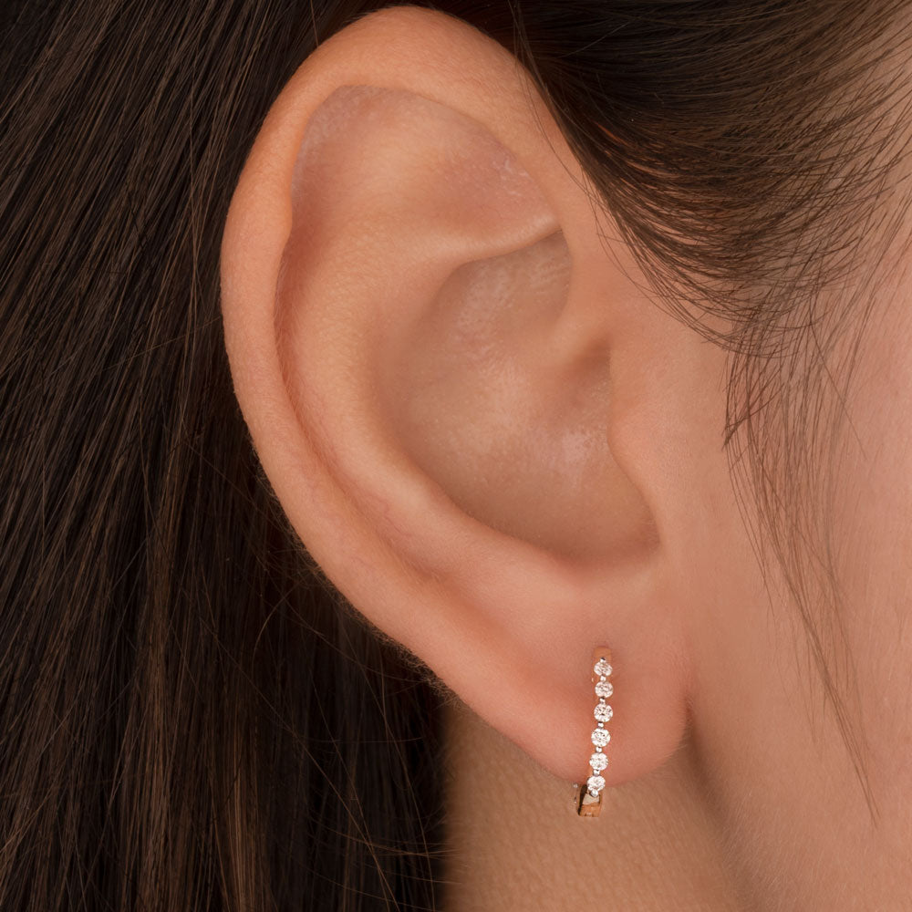 14K Yellow Gold Diamond Earrings - 0.251ct VVS-VS-HI