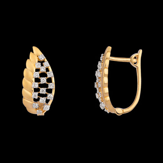 14K Yellow Gold Diamond Earrings - 0.333ct VS-SI-GH