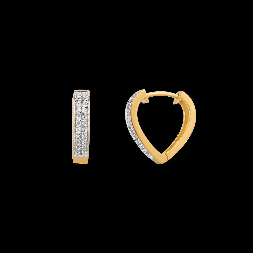 18K Yellow Gold Diamond Earrings - 0.279ct VVS-VS-HI