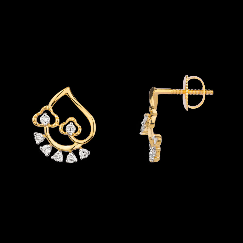 14K Yellow Gold Diamond Jewellery - 0.186ct VVS-VS-GH