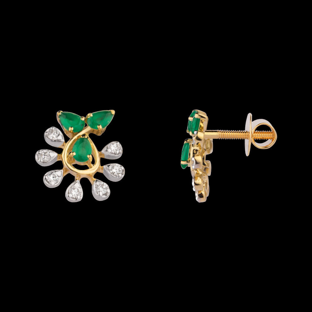 14K Yellow Gold Diamond Jewellery - 0.126ct VS-SI-GH with Colour Stones