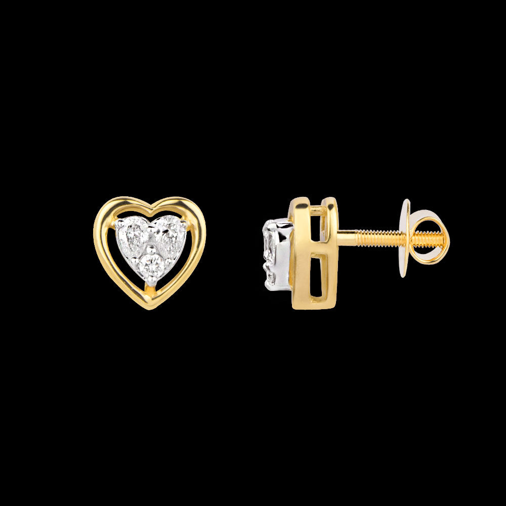 18K Yellow Gold Diamond Jewellery - 0.165ct VVS-EF