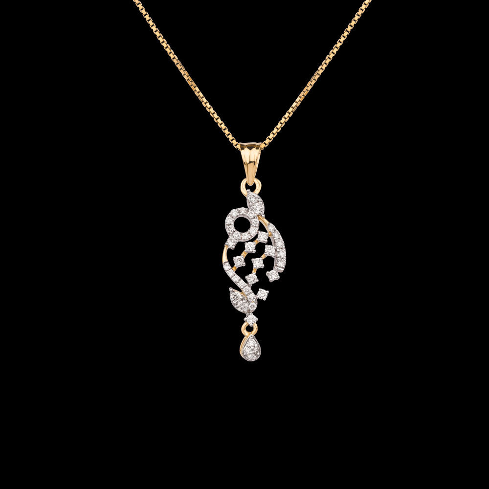 18K Rose Gold Diamond Pendant - 0.459ct VVS-VS-GH