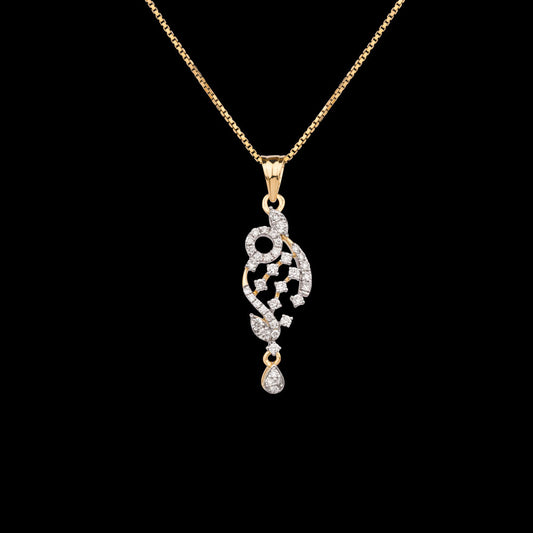 18K Rose Gold Diamond Pendant - 0.459ct VVS-VS-GH
