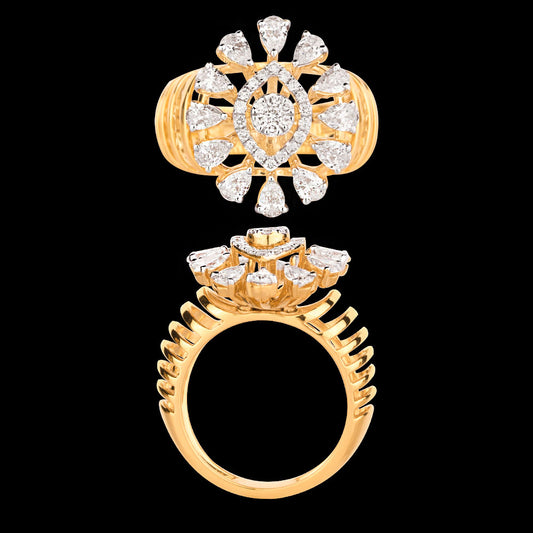 18K Rose Gold Diamond Ring - 1.453ct VS-SI-FG