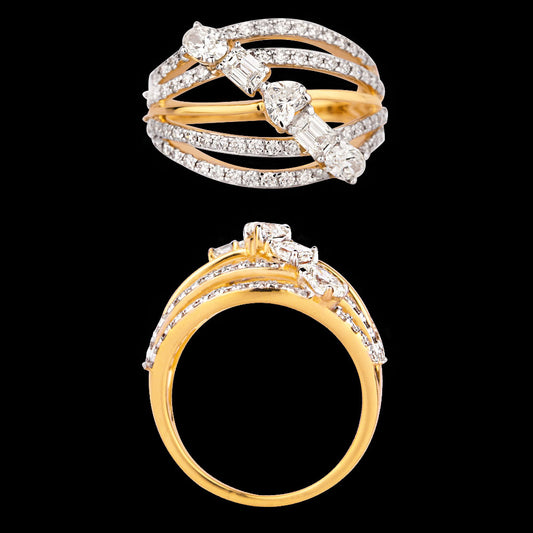 18K Rose Gold Diamond Ring - 1.656ct VVS-VS-HI