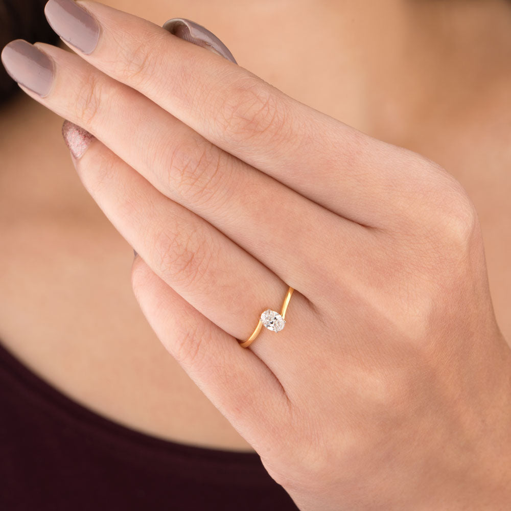 18K Yellow Gold Diamond Ring - 0.288ct VS-GH