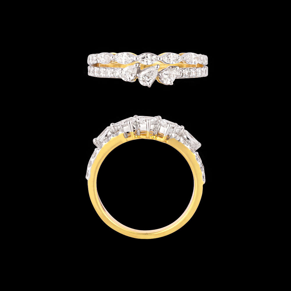 18K Yellow Gold Diamond Ring - 0.769ct VVS-VS-EF