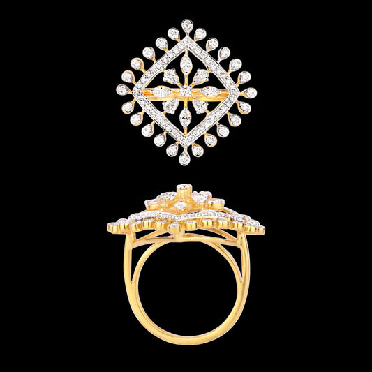 18K Yellow Gold Diamond Ring - 1.359ct VVS-VS-HI