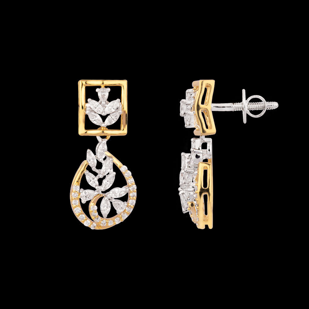 18K Two Tone Gold Diamond Jewellery - 1.025ct VVS-VS-EF