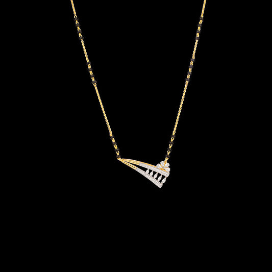 18K Yellow Gold Diamond Tanmaniya - 0.41ct VVS-EF with Colour Stones