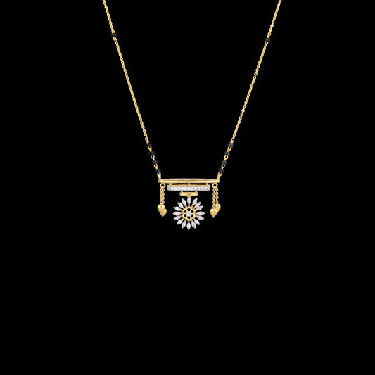 18K Yellow Gold Diamond Tanmaniya - 0.39ct VVS-EF with Colour Stones
