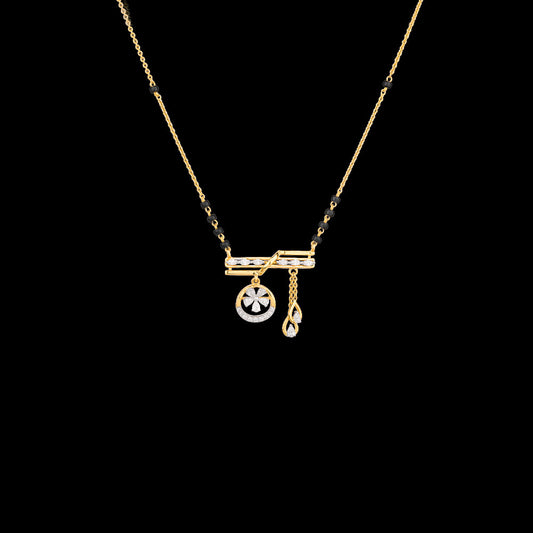 18K Yellow Gold Diamond Tanmaniya - 0.39ct VVS-EF with Colour Stones