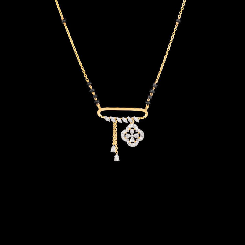 18K Yellow Gold Diamond Tanmaniya - 0.44ct VVS-EF with Colour Stones
