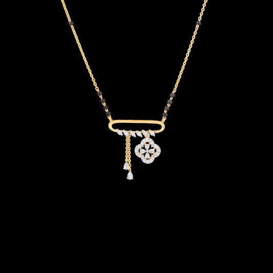 18K Yellow Gold Diamond Tanmaniya - 0.44ct VVS-EF with Colour Stones