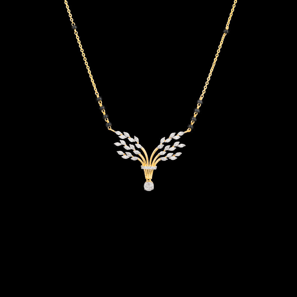 18K Yellow Gold Diamond Tanmaniya - 0.64ct VVS-EF with Colour Stones