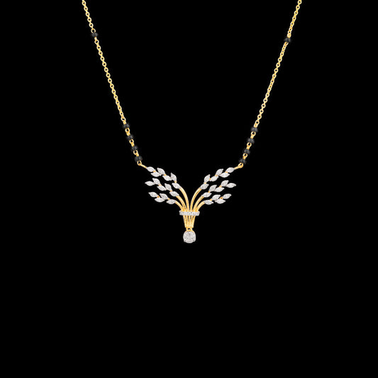 18K Yellow Gold Diamond Tanmaniya - 0.64ct VVS-EF with Colour Stones