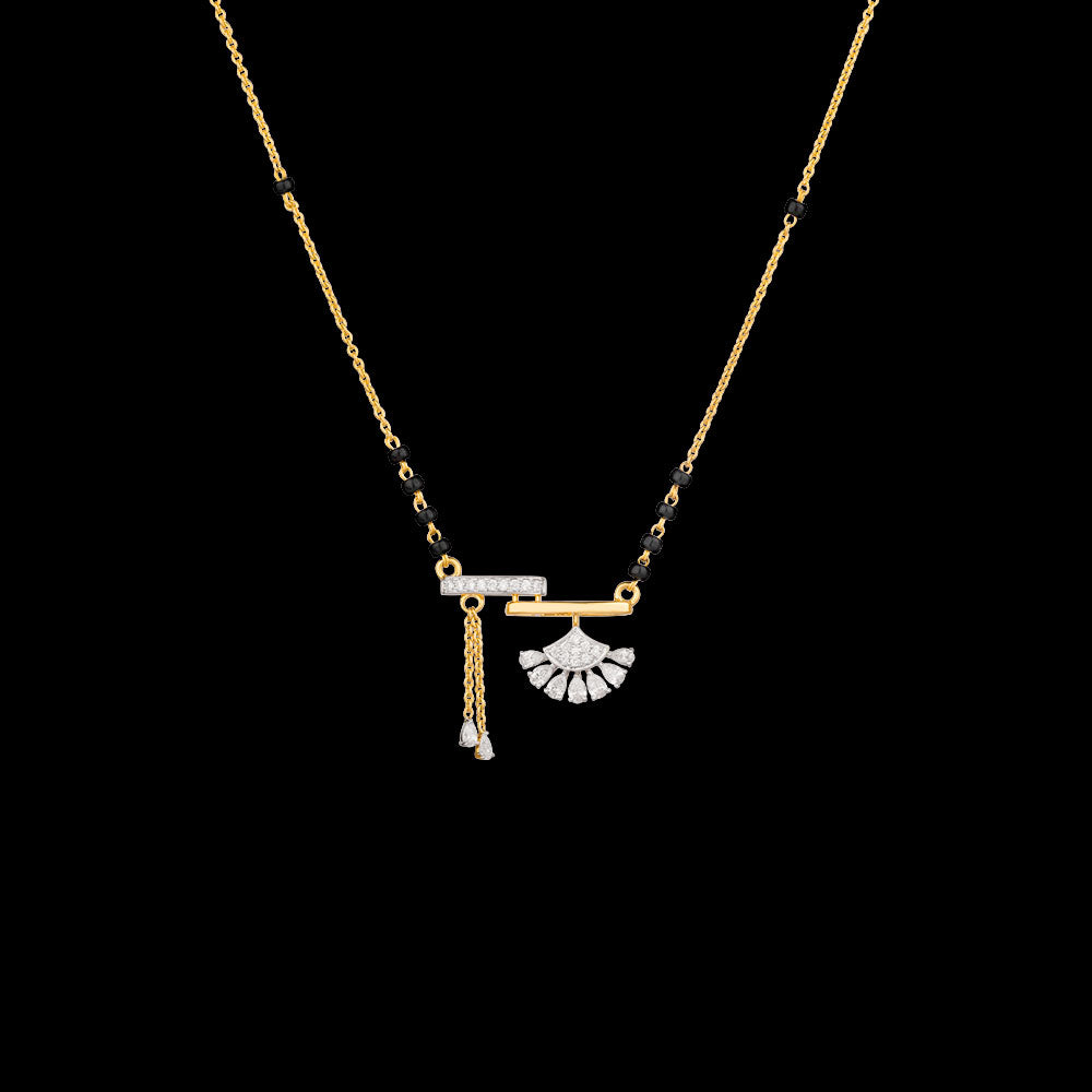 18K Yellow Gold Diamond Tanmaniya - 0.36ct VVS-EF with Colour Stones