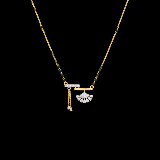 18K Yellow Gold Diamond Tanmaniya - 0.36ct VVS-EF with Colour Stones