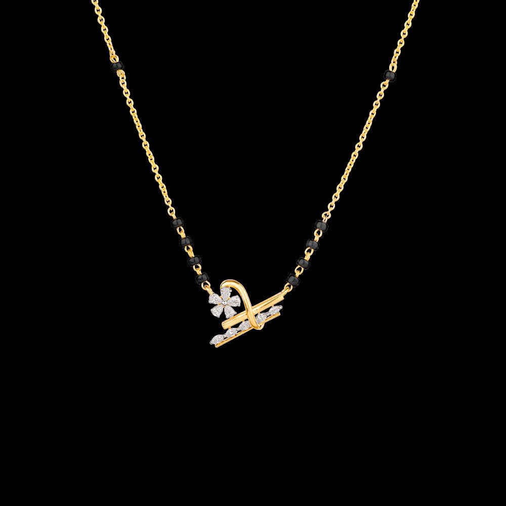18K Yellow Gold Diamond Tanmaniya - 0.2ct VVS-EF with Colour Stones