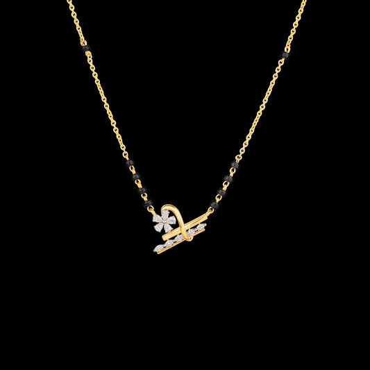 18K Yellow Gold Diamond Tanmaniya - 0.2ct VVS-EF with Colour Stones