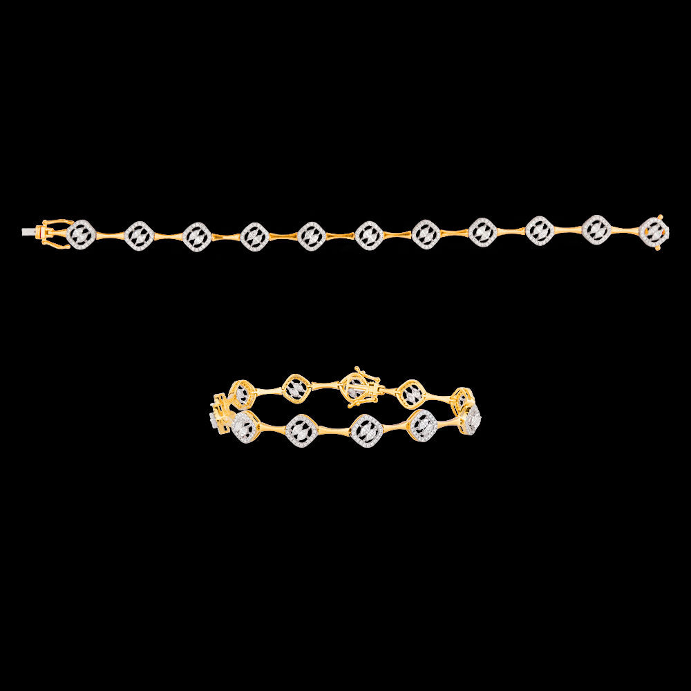 18K Rose Gold Diamond Bracelet - 1.719ct VVS-EF