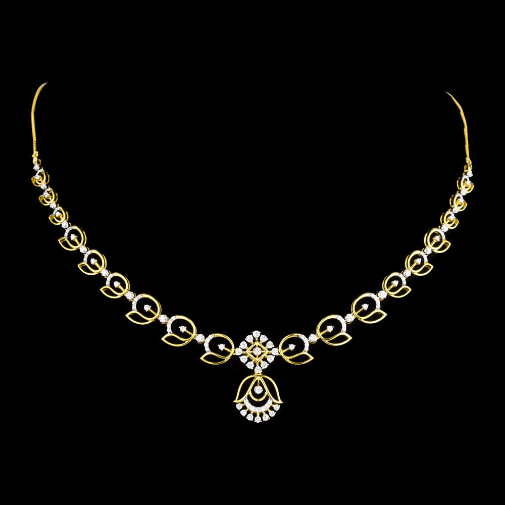 18K Yellow Gold Diamond Necklace - 1.614ct VVS-FG