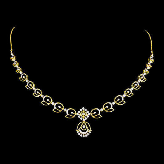 18K Yellow Gold Diamond Necklace - 1.614ct VVS-FG