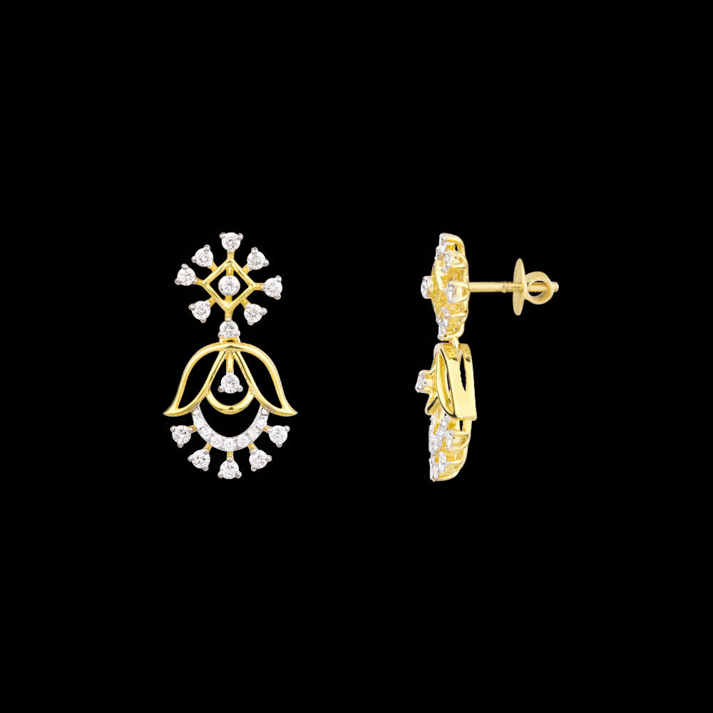 18K Yellow Gold Diamond Jewellery - 0.893ct VVS-FG