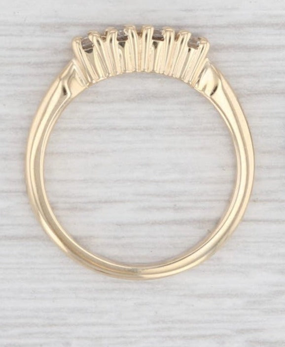 0.20 CT Round Cut Diamond 925 Sterling Silver Women Wedding Band Ring