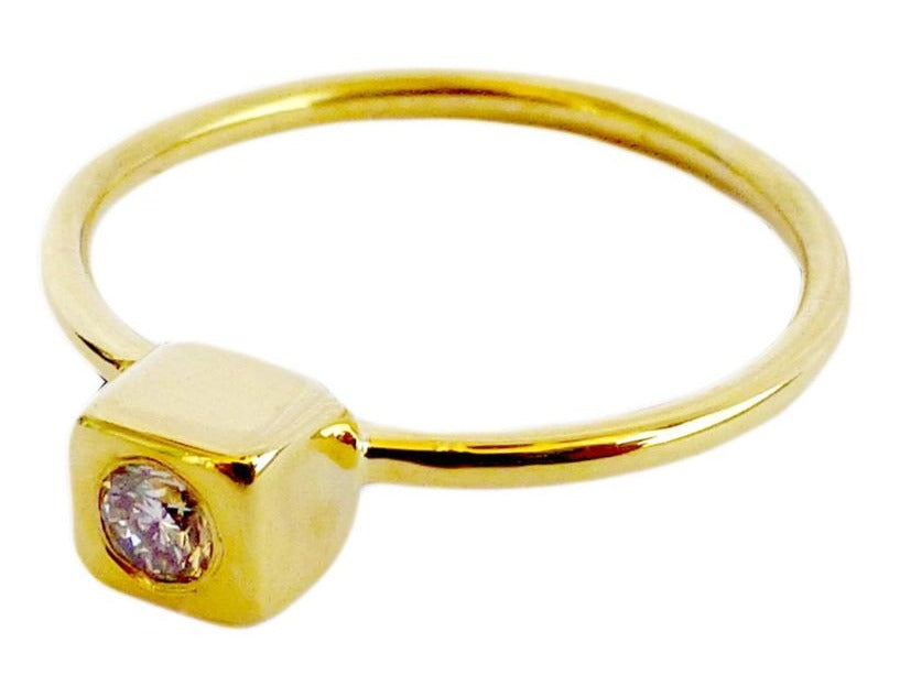 0.10 CT Round Cut Diamond 925 Sterling Silver Solitaire Engagement Ring Gift For Her