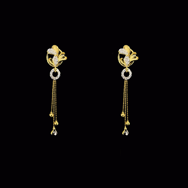 Flipkart.com - Buy manohar Traditional Gold plated Golden Jhumka earring  Gold Design (MG537 J) Brass Drops & Danglers Online at Best Prices in India
