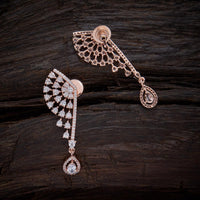 4.50 Ct Brilliant Cut Diamond Rose Gold Over On 925 Sterling Silver Unique Dangle Earrings