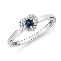 0.10 CT Round Cut Diamond 925 Sterling Sliver Women Heart Shape Halo Anniversary Ring
