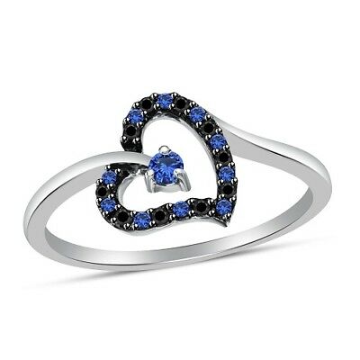 Black Diamond Winged Heart Engagement Ring – ARTEMER