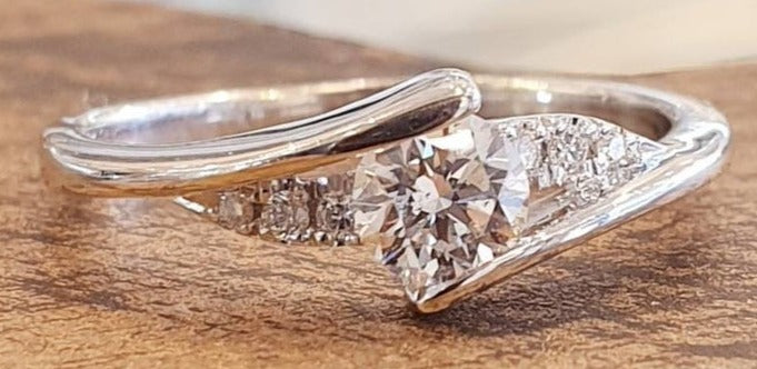 1 CT Round Cut Diamond 925 Sterling Silver Women Engagement Bypass Promise Ring