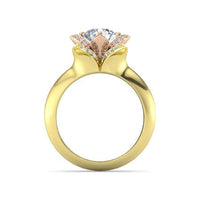 atjewels 14K Two tone Gold Over 925 Silver White CZ Disney Princess Tiana Engagement & Anniversary Ring MOTHER'S DAY SPECIAL OFFER - atjewels.in