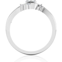 atjewels 0.03 CT 925 Sterling Silver White CZ Cluster Ring For Women's Free Sizing MOTHER'S DAY SPECIAL OFFER - atjewels.in