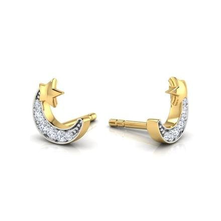 atjewels Round Cut White CZ 14k Rose Gold Over 925 Sterling Silver Stud Earrings For Girl's and Women's For MOTHER'S DAY SPECIAL OFFER - atjewels.in