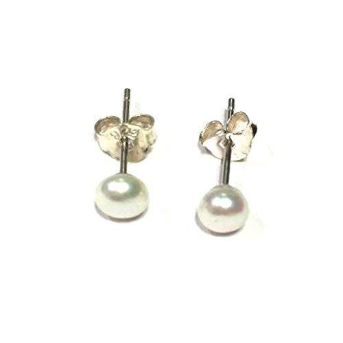 Buy Large Real Pearl Stud Earring Gold Filled or Sterling Silver, Freshwater  Pearl Studs, Bridal Pearl Post Earring, Bridesmaids Pearl Online in India -  Etsy