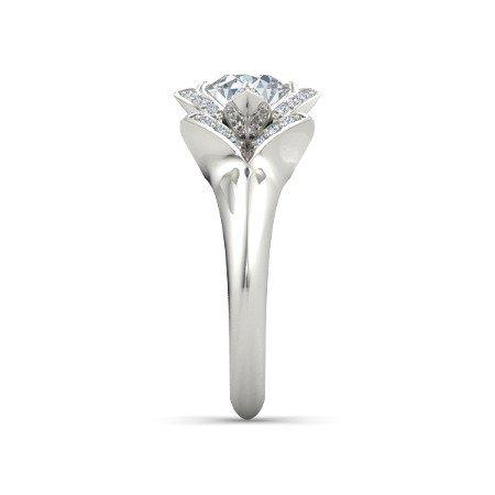 atjewels Platinum on .925 Silver White CZ  Princess T Engagement & Anniversary Ring For Women's MOTHER'S DAY SPECIAL OFFER - atjewels.in